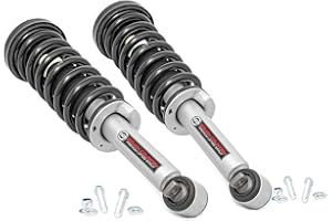 Rough Country Loaded N3 Leveling Struts for Ford F-150 4WD (2014-2025) 2" Lift - Pre-Loaded Coil Strut, Bolt-on Install, Set of 2