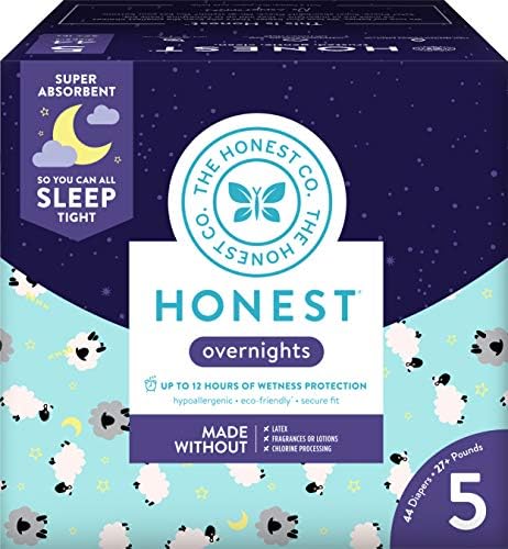 Amazon Com Honest Overnight Baby Diapers Club Box Sleepy Sheep Size 5 44 Count Health Personal Care