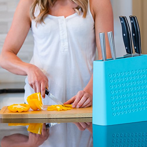 Kapoosh Urban Universal Knife Block- Aqua Blue - Thumbnail 4