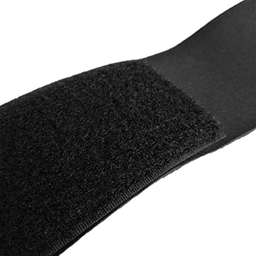 MonkeyJack 2 Pack Magic Self-adhesive Stretchable Ankle Pant Garters for Waders Fly Fishing Riding Hunting Black - Thumbnail 2