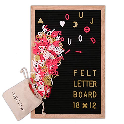 Buy HQD Letter Board Vintage Black Felt Letter Board with Changeable