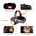 Headlamp Flashlight Techole Bright Headlight - 2000 Lumens Waterproof and Rechargeable Head Lamp Up to 500ft Range with 3 Modes Red Light Adjustable Strap, LED Headlamps for Camping, Hiking, Running