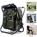 HANERDUN 3 in 1 Backpack Stool Cooler Chair, Foldable Camping Fishing Stool, Portable Backpack Chair for Outdoor Hiking Walking,Camouflage