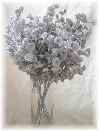 12 SILVER Baby's Breath Spray Silk Wedding Flowers Gypsophila Centerpieces
