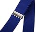 Livingston Mens Suspenders Clip-On Adjustable Elastic Work Suspenders for Men, Royal