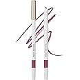 Heart Percent Dote On Mood Lip Pencil Slim, Defines and Fills Creamy Lip Liner Retractable Lipstick Pencil with Built-In Sharpener, M1. Mauvish Mood
