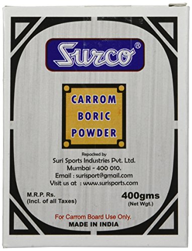 Surco Professional Boric Acid Powder for Carrom Board, 400gm