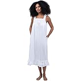 The 1 for U Vintage Nightgown - Night Dress for Women Sleepwear, Eloise 100% Cotton Gown