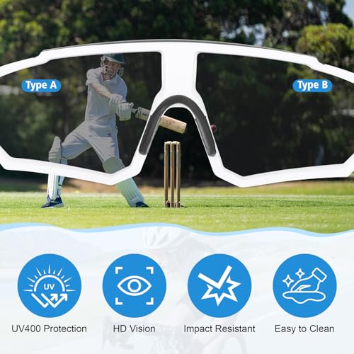 Hahorpa 3 Piezas Gafas Ciclismo Hombre y Mujer, Gafas Deportivas Protección UV400, Gafa Running Polarizadas, Gafa Anti Viento para Bicicleta, Running, MTB (3 Colores)