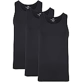 NACHILA Tank Top for Men-Viscose Made from Bamboo, Basic Undershirts 3 Pack Soft Tanks Sleeveless Shirts