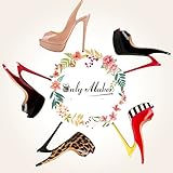 Onlymaker Women Slingbacks Peep Toe Sandals 1 inch Platform 6.2 inch Hight Heel Pumps Shoes in Party