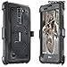 COVRWARE Aegis Series case for LG K7 / Tribute 5 / Escape 3 / Treasure/Phoenix 2, Heavy Duty Dual-Layer Full-body w/Built-in Screen Protector Rugged Holster Armor Cover Belt Clip Kickstand, Black