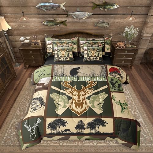Erosebridal Fishing and Hunting Bedding Set