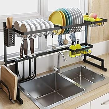 Amazon Com Length 32 Inch Over The Sink Dish Drying Rack