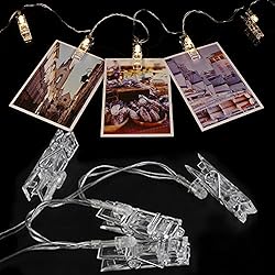 Twinkle Star 10 ft 20 LED Photo Clips String Lights