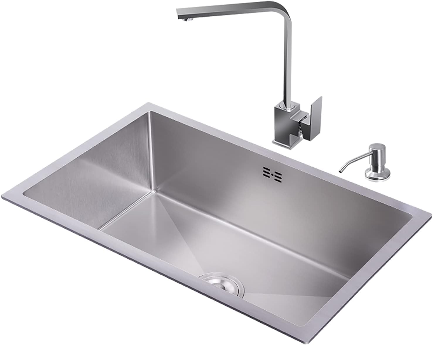 Kitchen Sink, 304 Stainless Steel Manual Sink, Household Largescale
