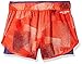 Skechers Girls' Big Print 2-in-1 Compression Short, Fiery Coral, Large