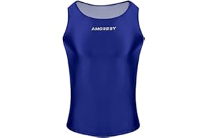 AMORESY Uranus Series Color-Blocked Fashion Spandex Tight Sports Hurdle Vest Men's Running Breathable（519）