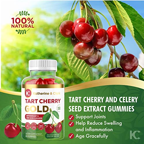 Katherine & Clark Tart Cherry Gold Montmorency Gummies Tart Cherry