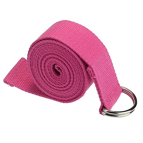 Natuworld 6-Foot Yoga Straps - Durable Non-stretch Cotton Twill with Metal D-rings Buckle Yoga Accessories for Pilates Stretch, Exercises, Aerobics to Extend Reach, Grasp Limbs - Thumbnail 6