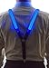 Neon Nightlife Men's Light Up LED Suspenders, Stripe, Extra Bright, One Size, Blue