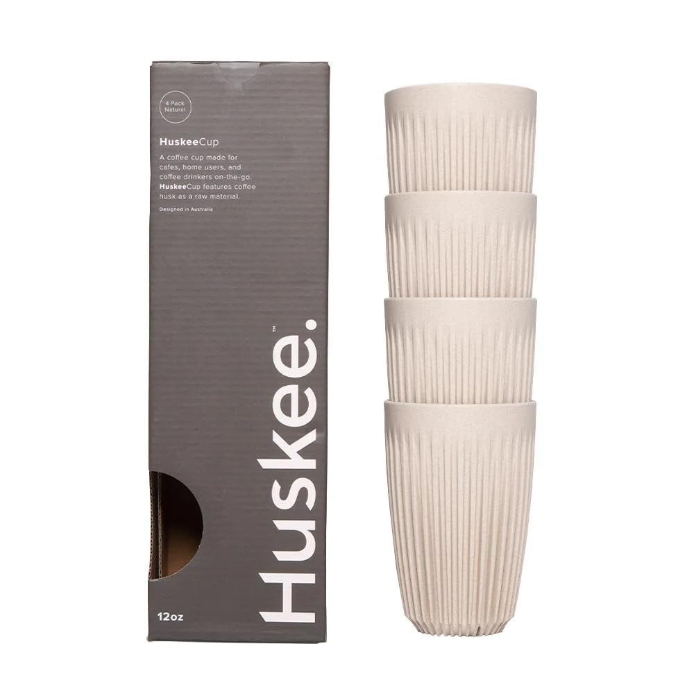 Huskee - HuskeeCup (4-Pack) (Natural, 12oz)