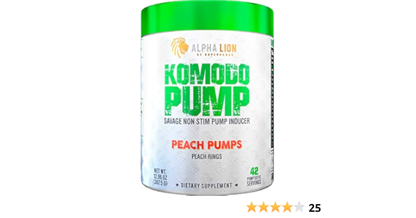 Amazon Com Alpha Lion Komodo Pump 21 Servings Peach Pumps Health Household