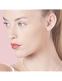 Boma Plata de ley Lightning Bolt Stud arete