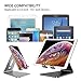 [2 Pack] Cell Phone Stand, OMOTON Desktop Cellphone Stand Tablet Stand, Advanced 4mm Thickness Aluminum Stand Holder for Mobile Phone and Tablet (Up to 10.1 inch) (Black & Silver)