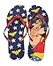 Bioworld DC Comics Wonder Woman Glitter Flip Flops Medium (7-8) Blue