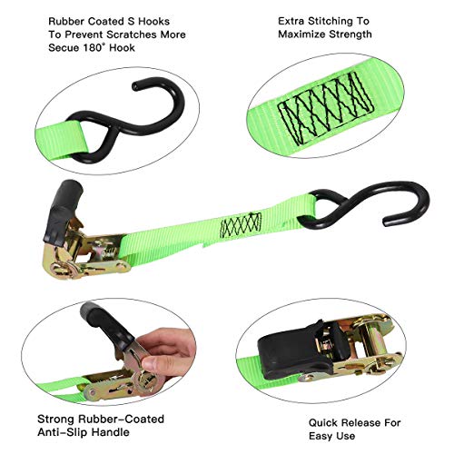 XSTRAP-Ratchet-Tie-Down-Straps-4-Pk-15Ft-500-Lbs-Load-Cap-1500-Lb-Break-Strength-Cargo-Straps-for-Moving-Appliances-Lawn-Equipment-Motorcycle