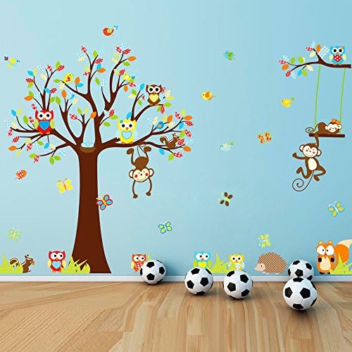Stickers for kids Wall Decal Bedroom Tree/animal Owl Nursery Stickers Art Room