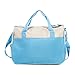 GUGER 5 pcs Multifunctional Baby Diaper Bag Suits Nappy Bag Mommy Bottle Holder Handbag With Changing Pad Larger Capacity Mummy Stroller Maternity Bag (light blue)