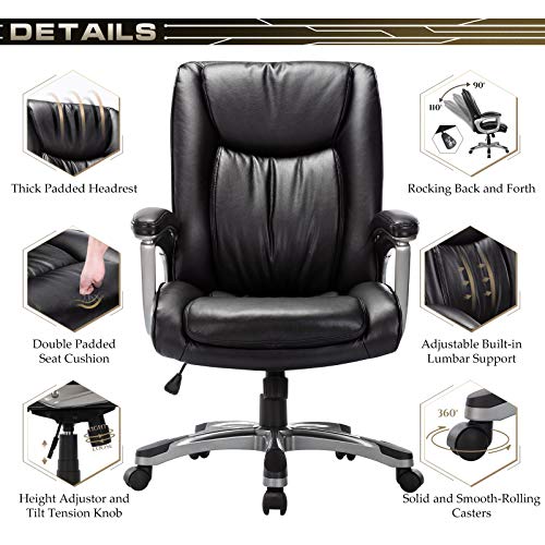 RIMIKING Ergonomic Memory Foam Executive Office Chair Adjustable
