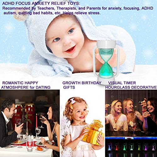 image for SuLiao Hourglass Sand Timer Lamp Toy: RGB Light & Warm Light Visual Ti