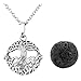 JOVIVI Lava Stone Aromatherapy Essential Oil Diffuser Tree Of Life Locket Pendant Necklace 28