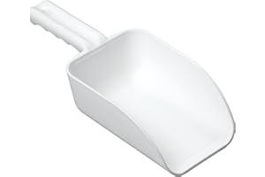 Remco 6400X Color-Coded Plastic Hand Scoop - BPA-Free, Food-Safe Scooper, Commercial Grade Utensils, Restaurant and Food Service Supplies, Large 32 Ounce Size, White
