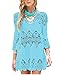 GDKEY Women's Beach Wear Bikini Cover Up Crochet Tunic Dress