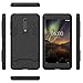 Nokia 6.1 Case, Nokia 6 2018 Case, [Not Suitable for Nokia 6] MAIKEZI Dual Layer Armor Hard Slim Hybrid Kickstand Phone Cover Case for Nokia 6 2018 (Black Kickstand Case)