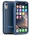 Encased iPhone XR Belt Clip Rugged Holster Case, Heavy Duty Protective Cover Holder (Rebel Armor Series) Blue