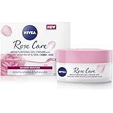24h Day Cream (50 ml), Face Care with Rose Water and Hyaluron, Light Gel Face Cream for Smooth Delicate Skin, Moisturising Cream