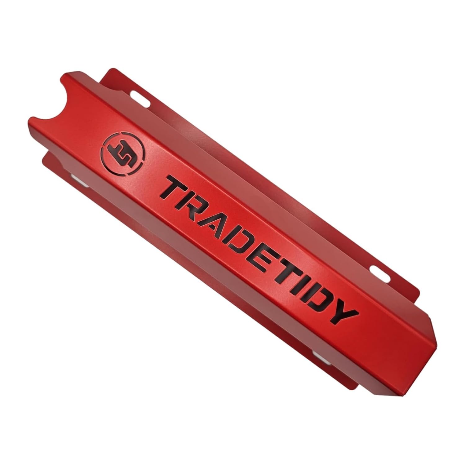 TradeTidy Silicone/Mastic Gun Holder, Accessories for Workshop, Van, and Garage Storage, Made from 1.5mm Super Strong Steel, Rounded Edges for Safety, 100mm Wide x 345mm Long x 65mm Deep, Red