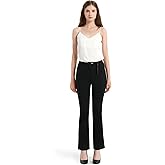 GLOWELFA Womens Flare Dress Pants High Waisted Straight Leg Petite Work Office Slacks Professional Pants for Women
