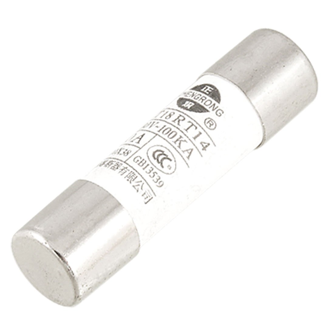 sourcingmap 5pcs 10 x 38mm Ceramic Tube Cylindrical Fuse Links 380V 40A