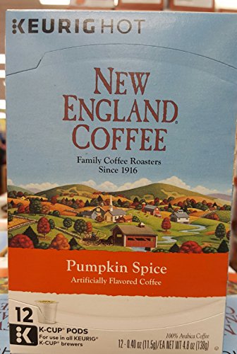 New England Coffee Pumpkin Spice K-cups, 12 Count (Pumpkin)
