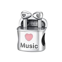 VALGACLS I Love Music Charms 925 Sterling Silver