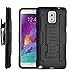 Galaxy Note 3 Case, Note 3 Case, 2 Galaxy Note 3 Case, Starshop Full Protection Kickstand Case and Locking Belt Clip with Screen Protector Black