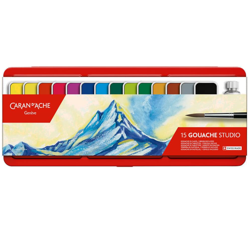 Caran d'Ache Gouache Tablets 15 Colours