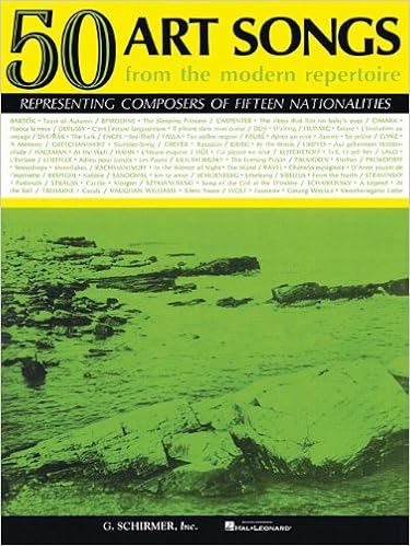 50 Art Songs From The Modern Repertoire Voice And Piano Hal Leonard Corp 9780793548026 Amazon Com Books