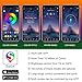 LED Interior Car Lights,App Controlled Car Interior Lights with USB Port, Multicolor Car LED Lights Interior as Ambient Lights, Music Sync Interior LED Lights for Cars With Sound Active Functionthumb 1